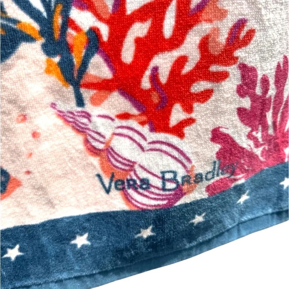 NWOT Vera Bradley Shore Thing Coral Beach Towel Ocean Coral Reef Beach Towel